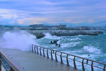 Typhoon in Japan